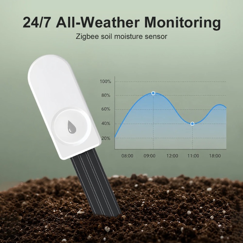 Smart Garden Light - Capteur d'humidité du sol intelligent Zigbee,