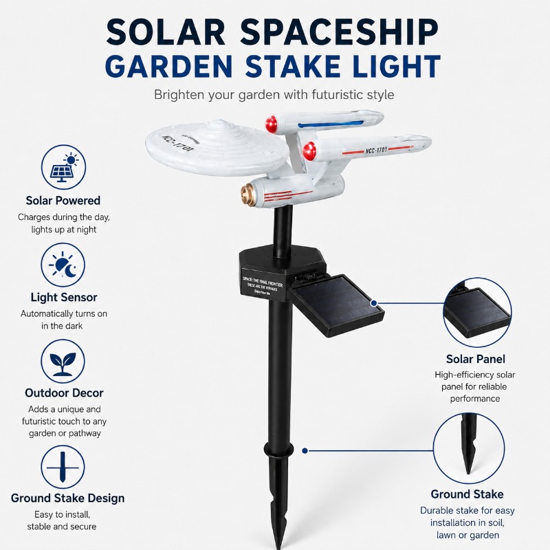 Smart Garden Spotlights - Lampe solaire de jardin Star Trek