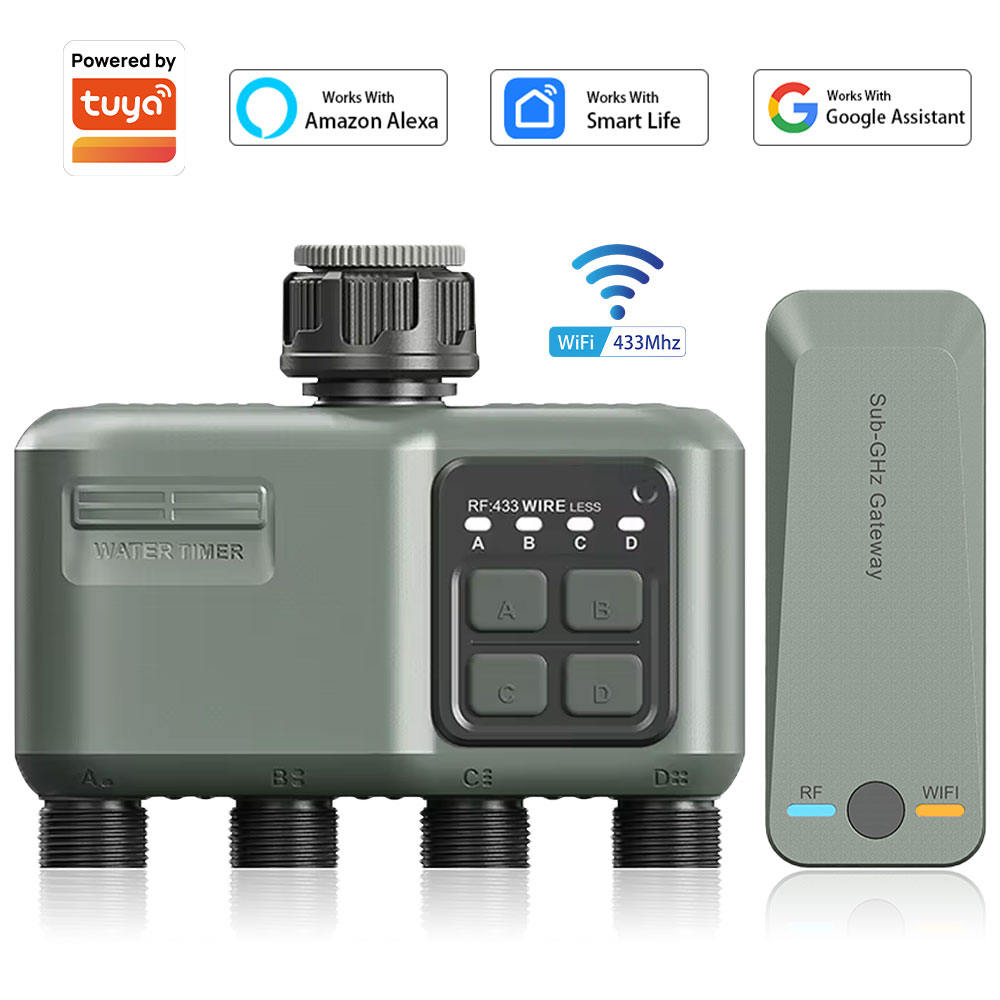 Smart Garden Hose Timer - Programmateur d'arrosage numérique à 4 sorties