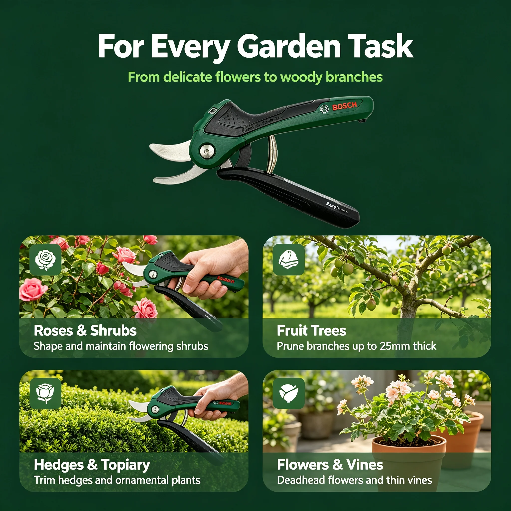 Sécateur intelligent sans fil  - Smart Garden Bosch avis et prix